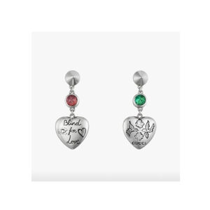 Gucci Earrings Blind For Love 925 Silver Jewelry